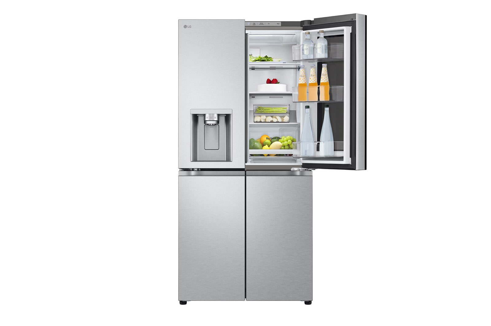 LG InstaView Multi-Door Kühlschrank 508L mit Eis-/Wasserspender, Total No Frost