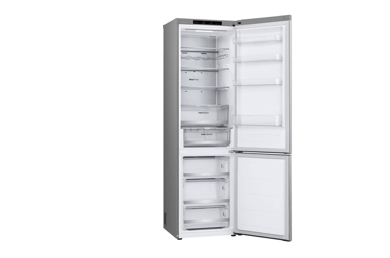 LG Kühl-Gefrierkombination 387L, EEK B, Inverter Linear Kompressor, Total No Frost