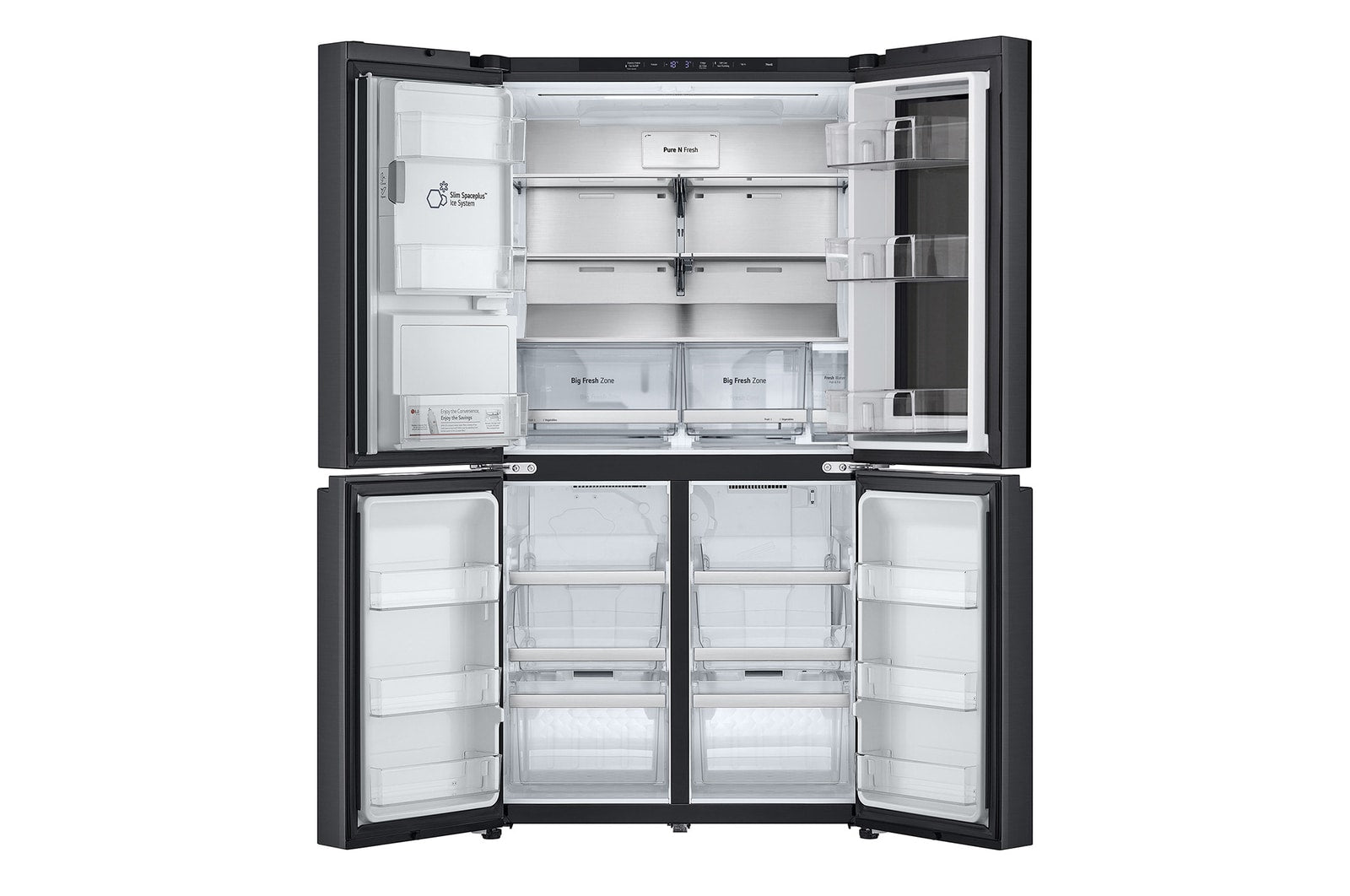 LG InstaView® Multi-Door Kühlschrank, 637L, Festwasseranschluss, Smart-Technologien