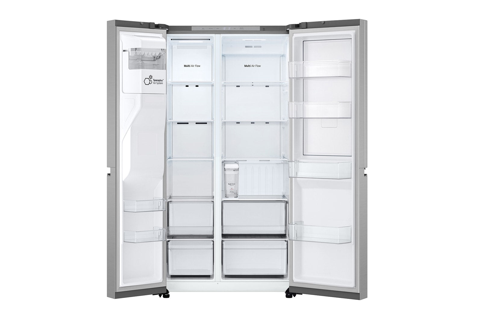 LG Side-by-Side Kühlschrank mit Eis-, Crushed Ice- und Wasserspender