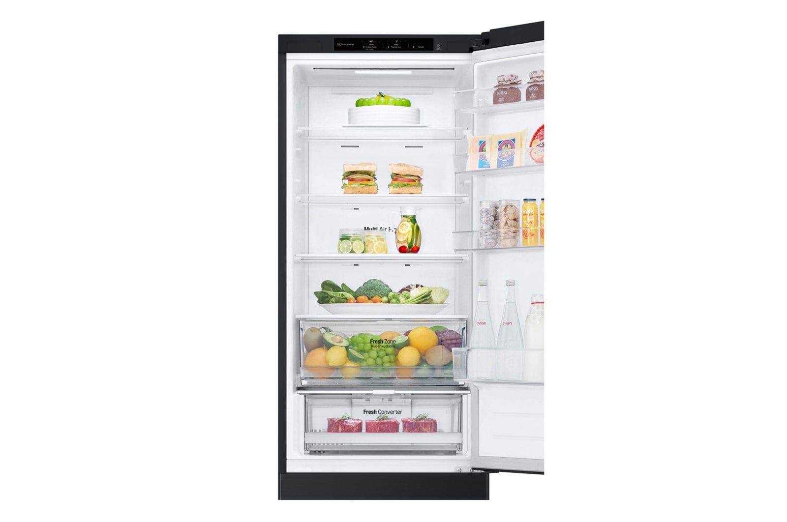 LG GBV22NCCEP Kühl-Gefrierkombination Schwarz – Smart Inverter Compressor®