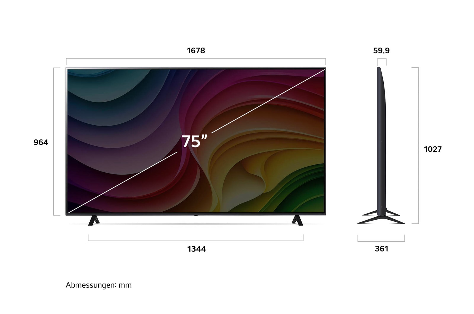 LG 75 Zoll NanoCell 4K AI Smart TV NANO82 – Brillante Farben, Immersiver Sound, Smartes Entertainment