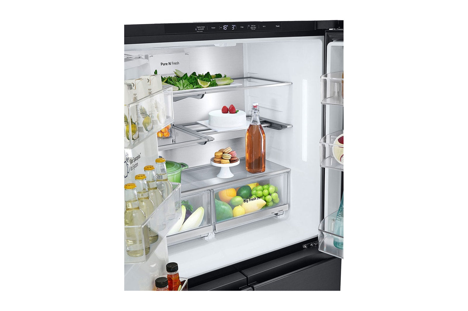 LG InstaView® Multi-Door Kühlschrank, 637L, Festwasseranschluss, Smart-Technologien