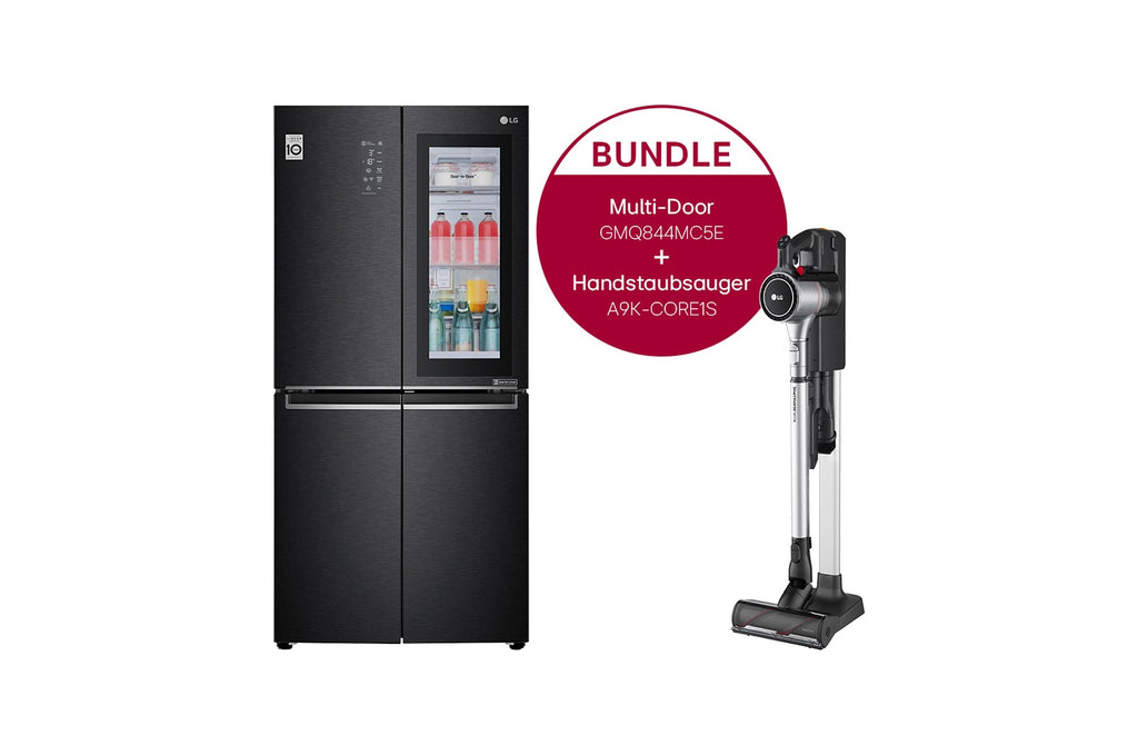 LG InstaView Multi-Door Kühlschrank und Akku-Staubsauger Set: Modern, Effizient, Leistungsstark