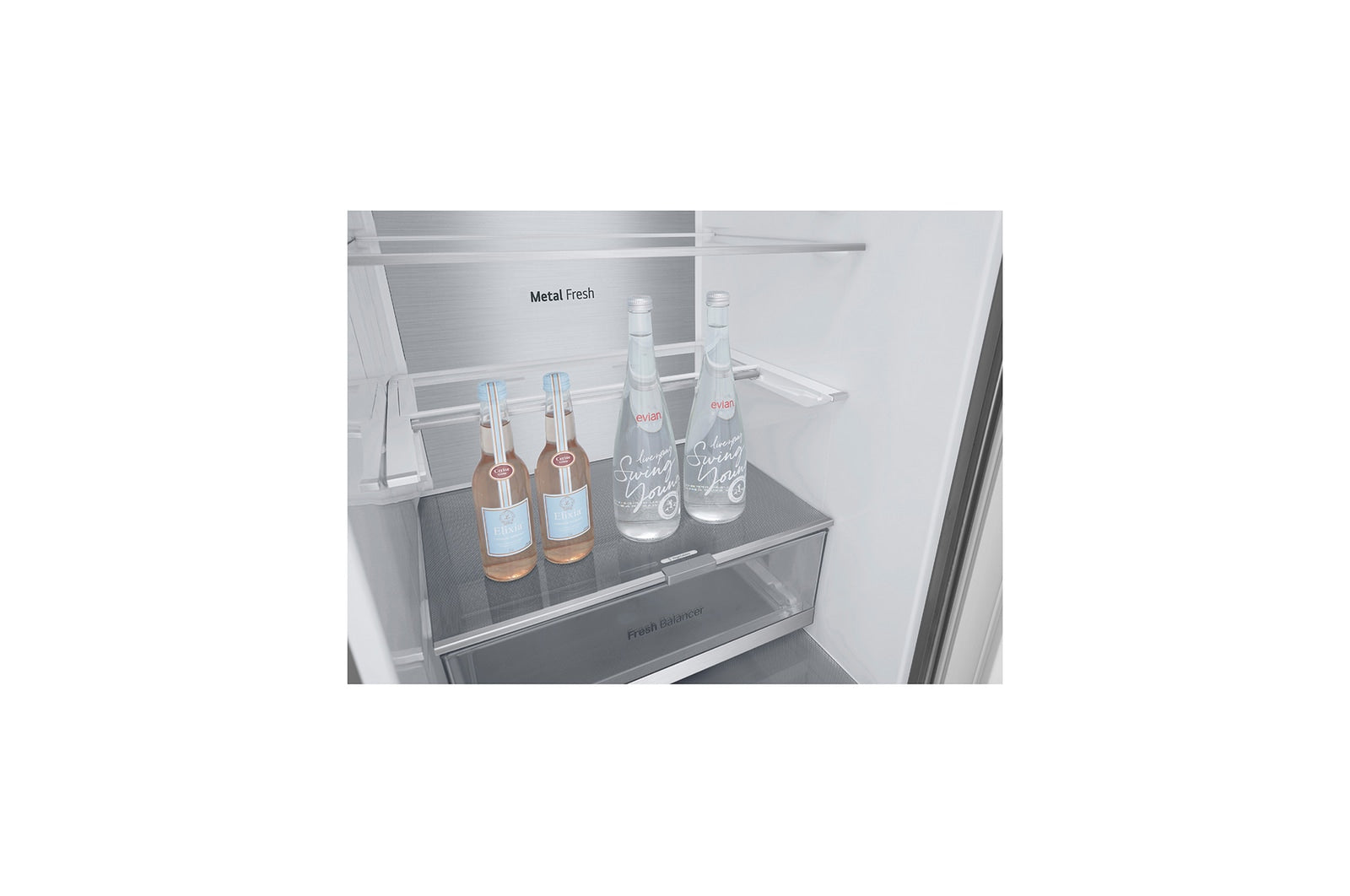 LG Kühl-Gefrierkombination 387L, Smart Inverter Compressor, Total No Frost, Premium Design