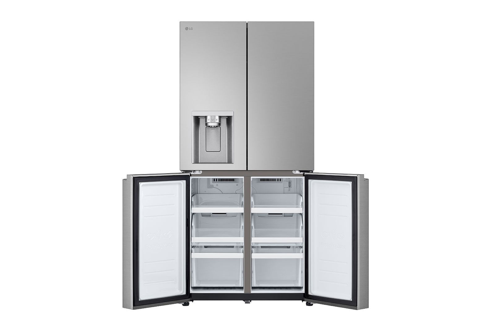 LG SLIM Multi-Door Kühlschrank 506L, Eis- & Wasserspender, Smart Inverter Kompressor