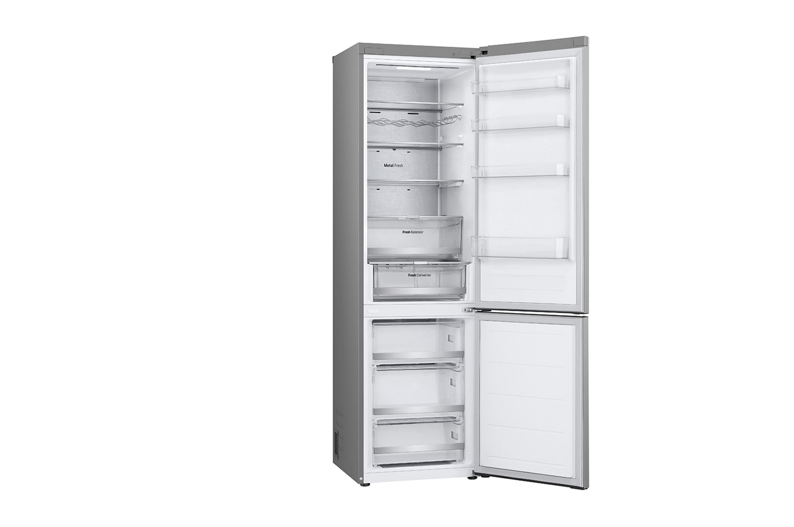 LG Kühl-Gefrierkombination 387L, Smart Inverter Compressor, Total No Frost, Premium Design