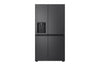 LG Side-by-Side Kühlschrank: 638L, Eis-, Crushed Ice- & Wasserspender, Mattschwarz