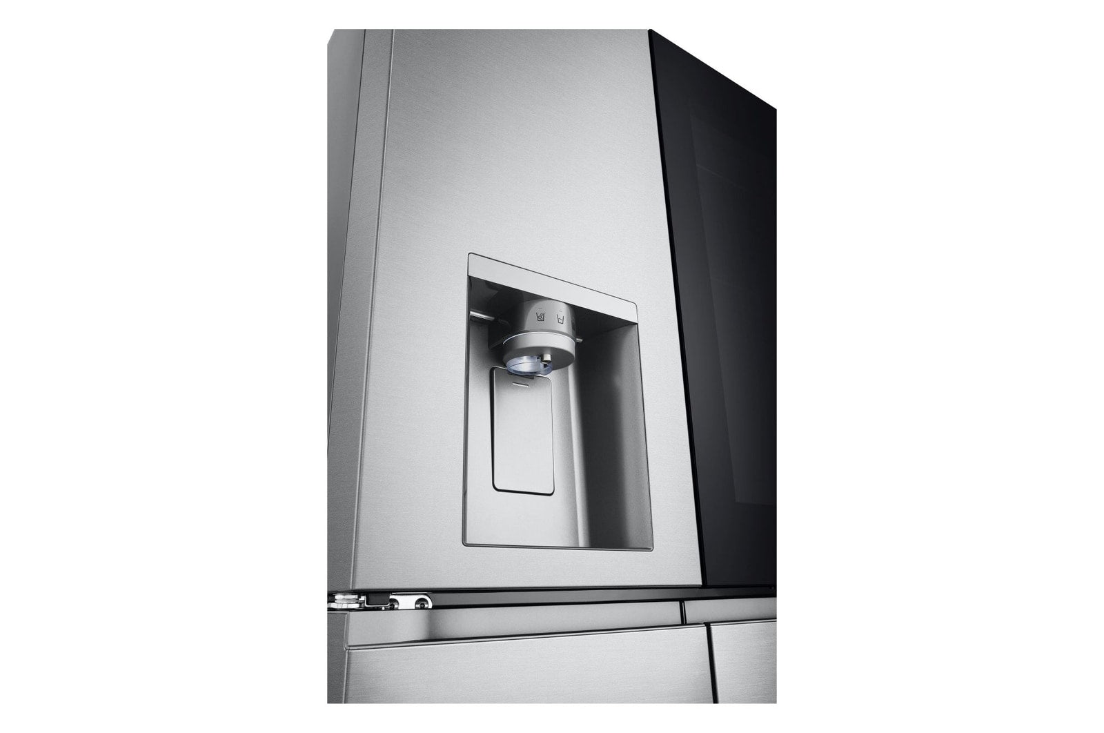 LG InstaView Multi-Door Kühlschrank 638L: Eis- und Wasserspender mit Festwasseranschluss