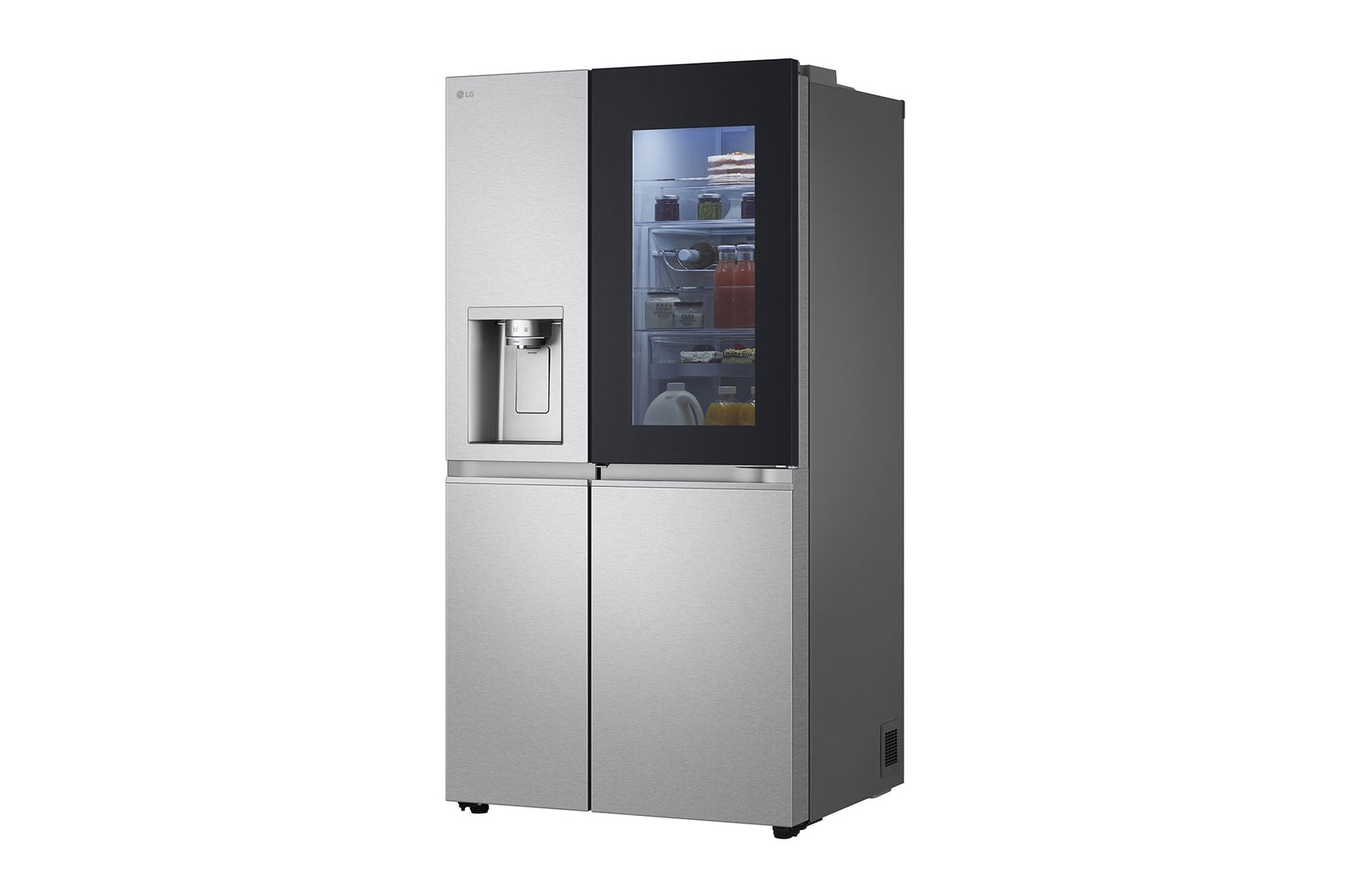 LG InstaView Side-by-Side Kühlschrank, 628L, NoFrost, Eis- & Wasserspender, Smart Inverter