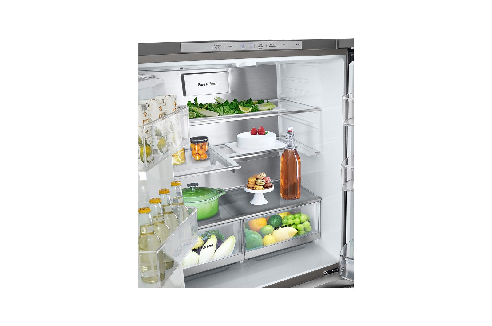 LG InstaView Multi-Door Kühlschrank 508L mit Eis-/Wasserspender, Total No Frost