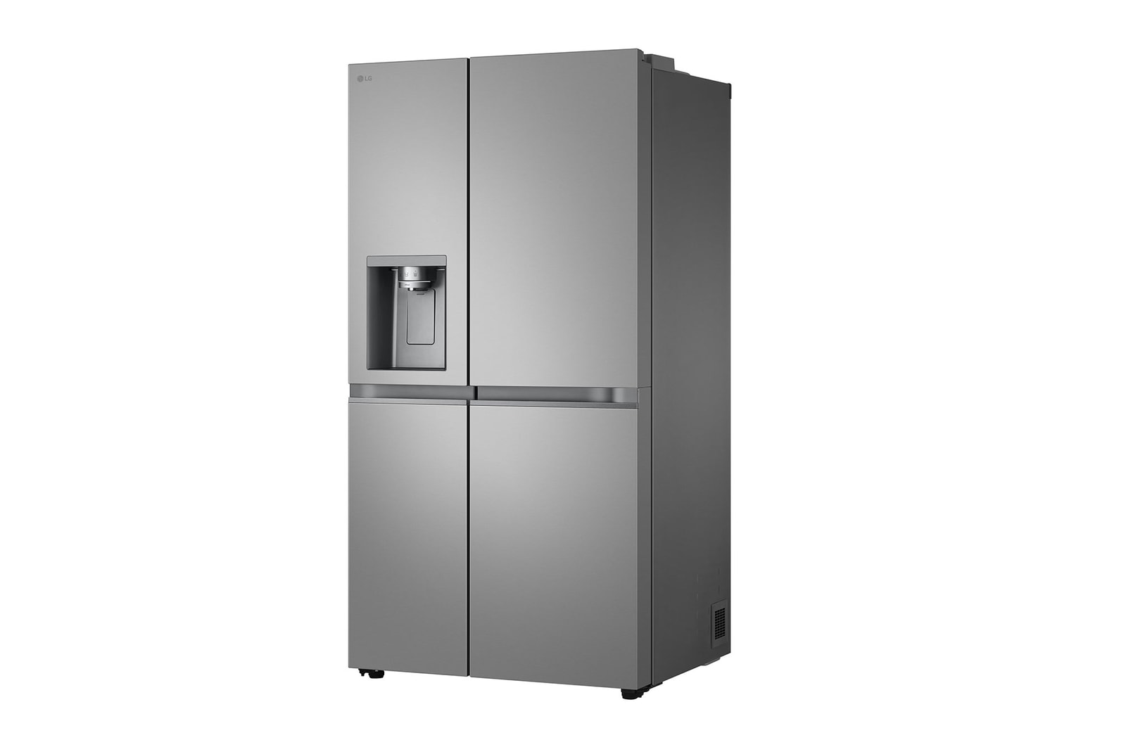 LG Side-by-Side Kühlschrank Prime Silver: 625L, Eis-, Crushed Ice- & Wasserspender