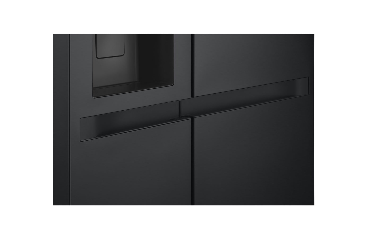 LG GSLC41EPPE Side-by-Side Kühlschrank Schwarz – 641L, Eis-/Wasser-Spender