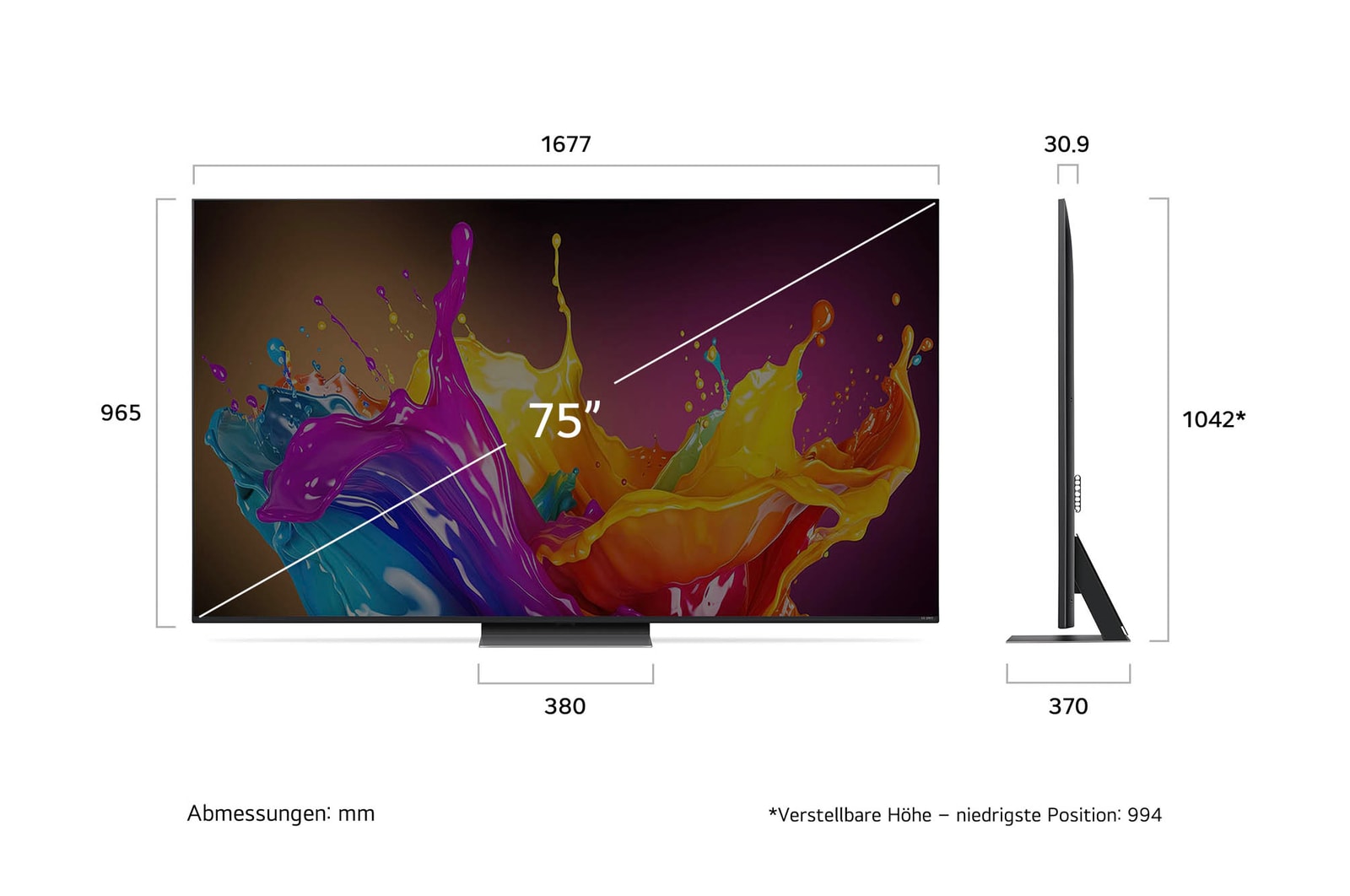LG QNED86 75 Zoll 4K AI Smart TV mit α8 Prozessor & webOS 24