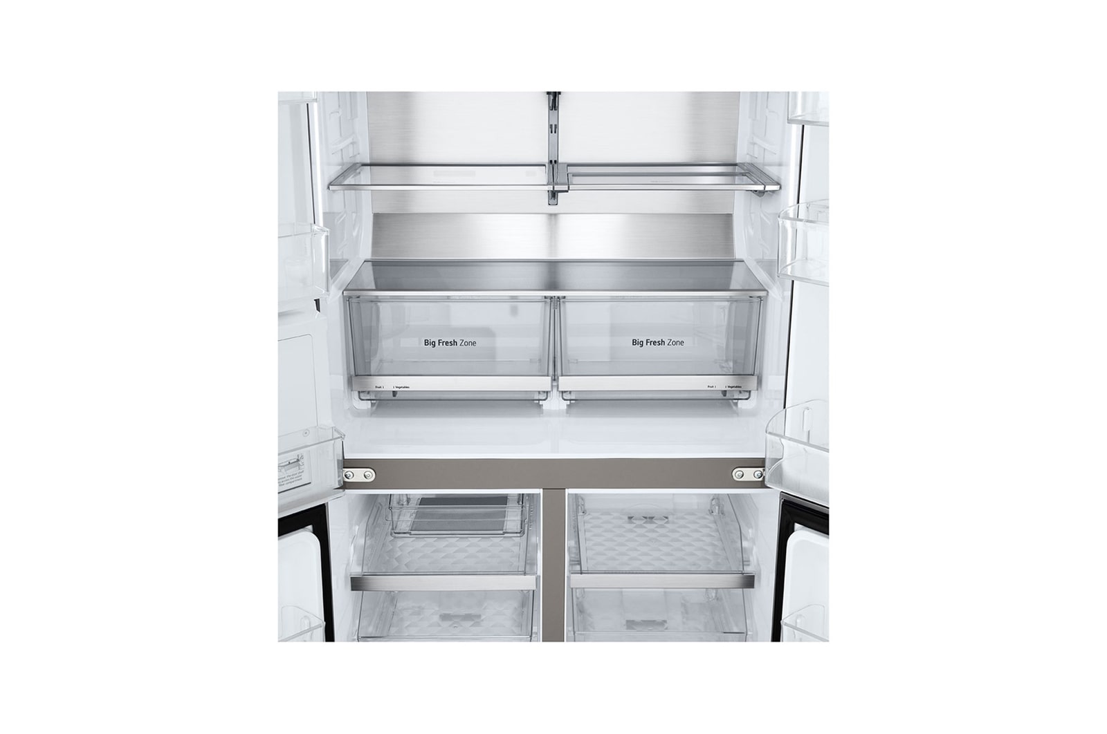 LG InstaView® Multi-Door Kühlschrank 638L – Craft Ice, UVnano, ThinQ – Matt Schwarz