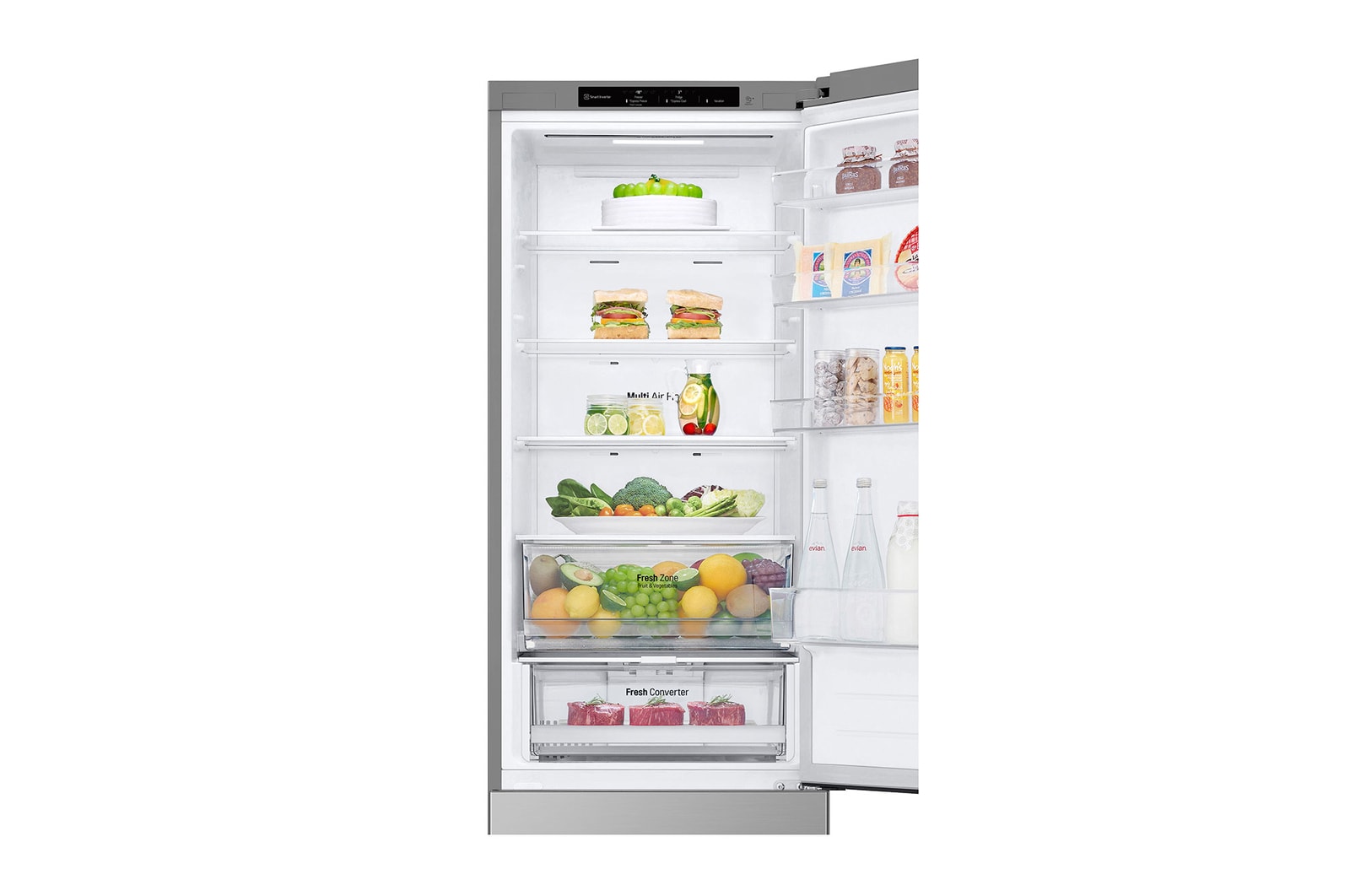 LG Kühl-Gefrierkombination 387L Smart Inverter Total No Frost Design