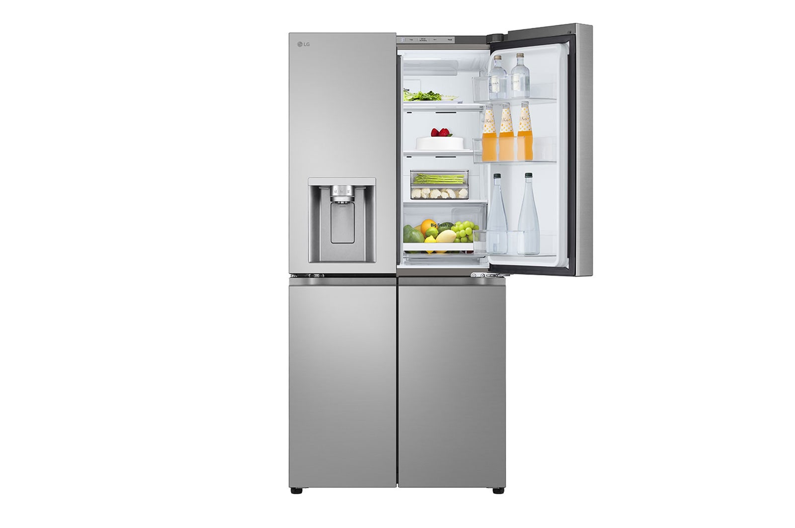 LG SLIM Multi-Door Kühlschrank 506L, Eis- & Wasserspender, Smart Inverter Kompressor