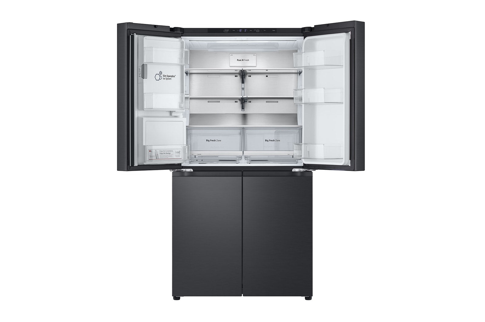 LG GML960EVBE Multi-Door Kühlschrank mit Eis-, Wasser- & Crushed Ice Spender – 641L, Smart, Effizient