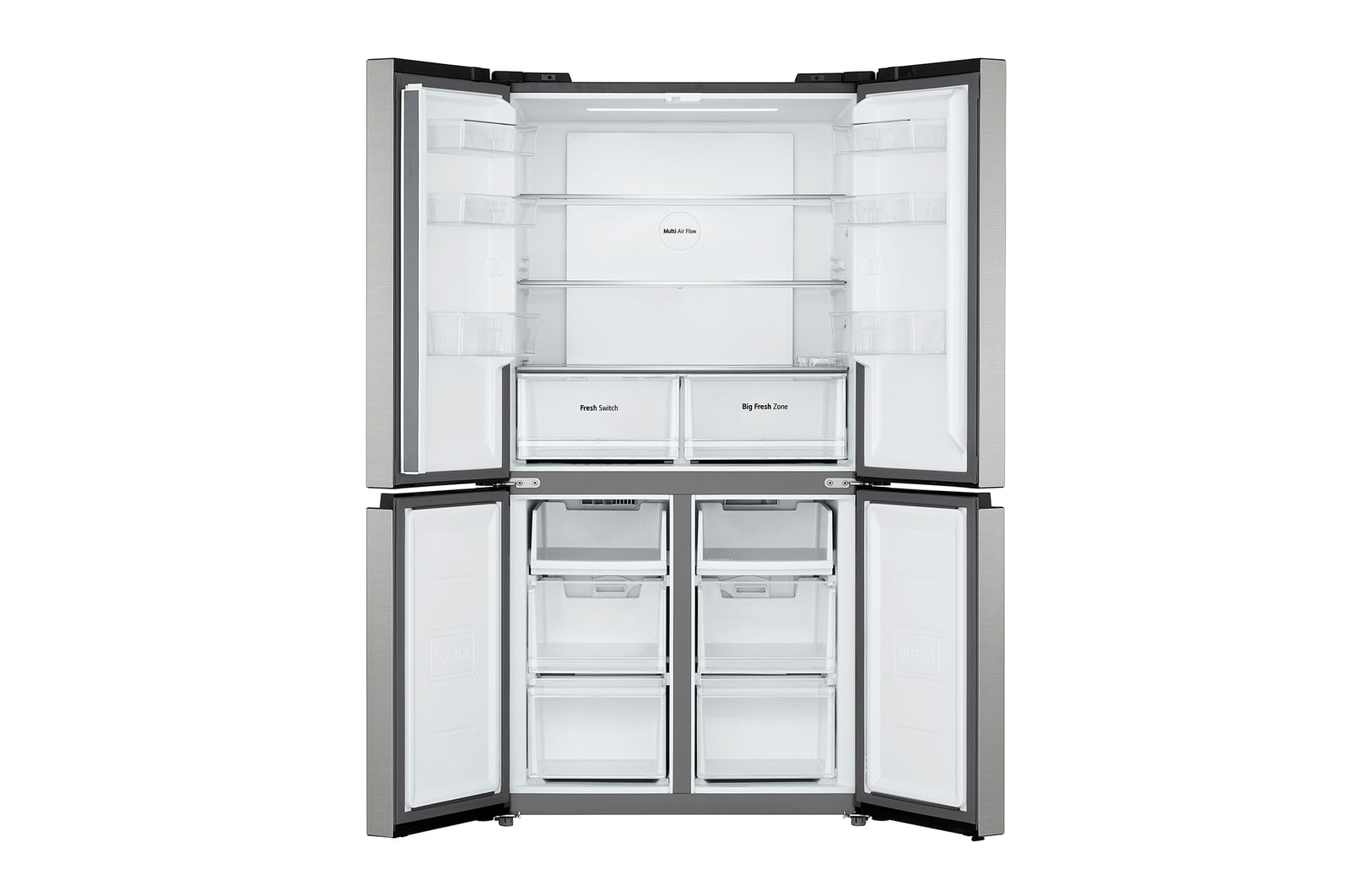 LG Multi-Door Kühlschrank mit Multi-Airflow Umluftkühlung – 474L, 177,5 cm Hoch