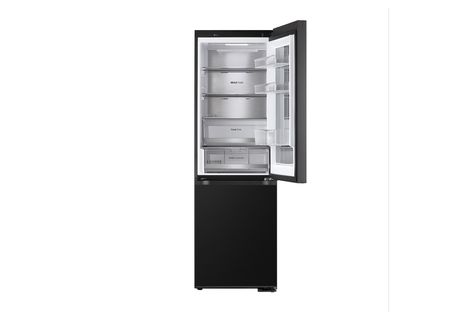 LG InstaView Kühl-Gefrierkombination: 349L, 186cm hoch, Smart Inverter Kompressor, No Frost