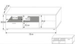Lade das Bild in den Galerie-Viewer, Modernes LED TV-Lowboard Bright: Elegantes Medienmöbel für stilvolles Wohnzimmer-Design
