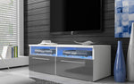 Lade das Bild in den Galerie-Viewer, Lumino Modernes Hochglanz TV-Lowboard: Stilvoller Stauraum mit Integrierter LED-Beleuchtung
