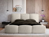 Elegantes Designer Polsterbett Alena Bouclé mit Integriertem Stauraum – Modernes Komfort Bett