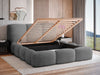 Elegantes Designer Polsterbett Alena Bouclé mit Integriertem Stauraum – Modernes Komfort Bett