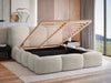 Elegantes Designer Polsterbett Alena Bouclé mit Integriertem Stauraum – Modernes Komfort Bett