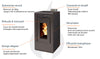 Vulcano EVO 12 kW Pelletheizung, wasserdicht, kanalisierbar, Komplettpaket