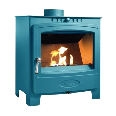 Hamlet Solution 5 Widescreen Bioethanol Kamin Türkis Miami – Modernes Design 2,4 kW