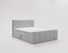 Elegantes Boxspringbett Bergamo Samt mit Integriertem Stauraum – Hoher Schlafkomfort, Modernes Design
