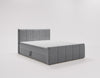Elegantes Boxspringbett Bergamo Samt mit Integriertem Stauraum – Hoher Schlafkomfort, Modernes Design
