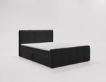 Lade das Bild in den Galerie-Viewer, Elegantes Boxspringbett Bergamo Samt mit Integriertem Stauraum – Hoher Schlafkomfort, Modernes Design

