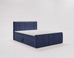 Lade das Bild in den Galerie-Viewer, Elegantes Boxspringbett Bergamo Samt mit Integriertem Stauraum – Hoher Schlafkomfort, Modernes Design
