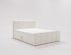 Elegantes Boxspringbett Bergamo Samt mit Integriertem Stauraum – Hoher Schlafkomfort, Modernes Design