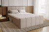 Elegantes Boxspringbett Bergamo Samt mit Integriertem Stauraum – Hoher Schlafkomfort, Modernes Design
