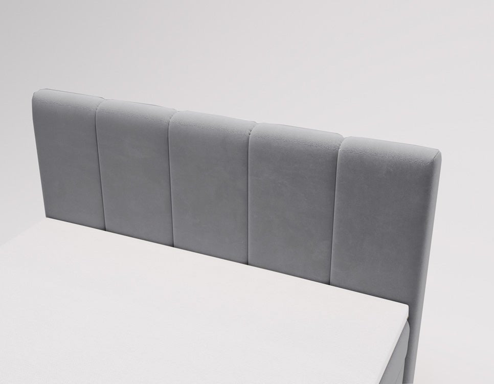 Elegantes Boxspringbett Bergamo Samt mit Integriertem Stauraum – Hoher Schlafkomfort, Modernes Design