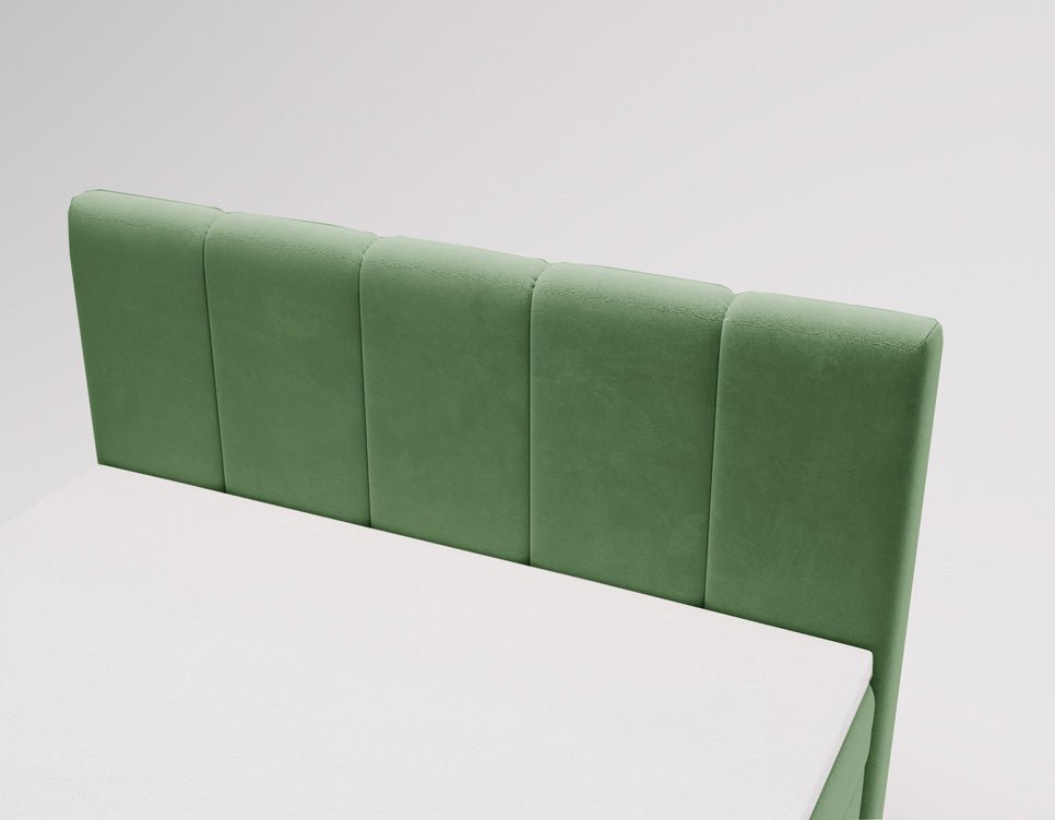Elegantes Boxspringbett Bergamo Samt mit Integriertem Stauraum – Hoher Schlafkomfort, Modernes Design