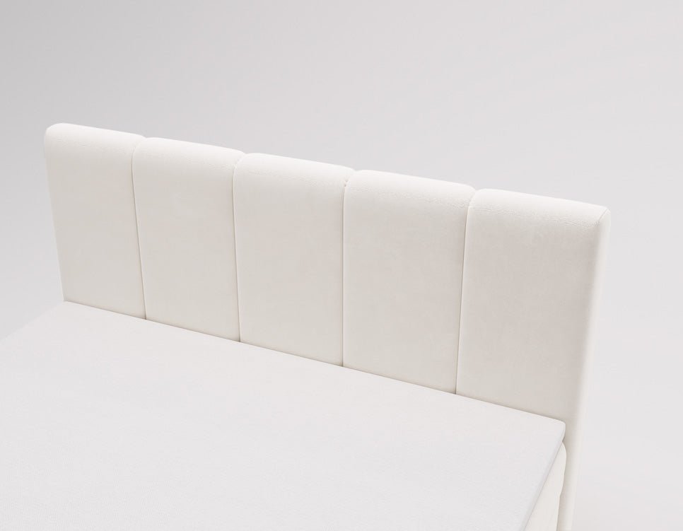 Elegantes Boxspringbett Bergamo Samt mit Integriertem Stauraum – Hoher Schlafkomfort, Modernes Design