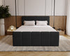 Elegantes Boxspringbett Bergamo Samt mit Integriertem Stauraum – Hoher Schlafkomfort, Modernes Design