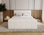 Lade das Bild in den Galerie-Viewer, Elegantes Boxspringbett Bergamo Samt mit Integriertem Stauraum – Hoher Schlafkomfort, Modernes Design
