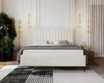 Lade das Bild in den Galerie-Viewer, Luxuriöses Designer Polsterbett Veleria aus Samt – Modernes Schlafzimmer Komfortbett ohne Stauraum
