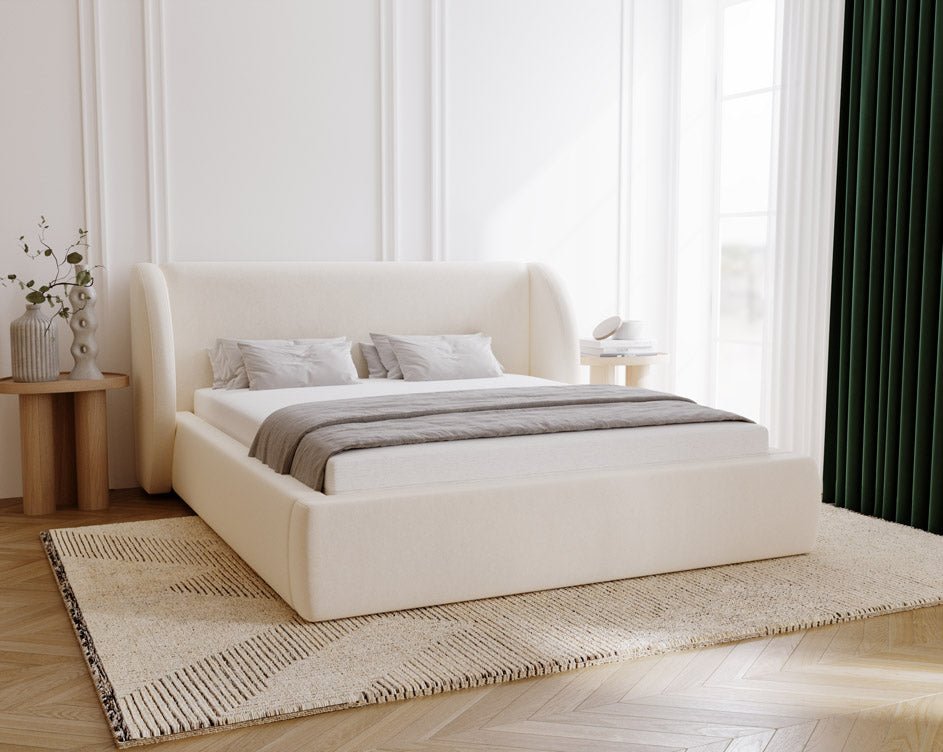 Luxuriöses Samt Polsterbett Monaco mit Integriertem Stauraum – Modernes Designerbett