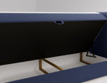 Lade das Bild in den Galerie-Viewer, Elegantes Boxspringbett Bergamo Samt mit Integriertem Stauraum – Hoher Schlafkomfort, Modernes Design
