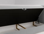 Lade das Bild in den Galerie-Viewer, Elegantes Boxspringbett Bergamo Samt mit Integriertem Stauraum – Hoher Schlafkomfort, Modernes Design
