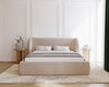 Luxuriöses Samt Polsterbett Monaco mit Integriertem Stauraum – Modernes Designerbett
