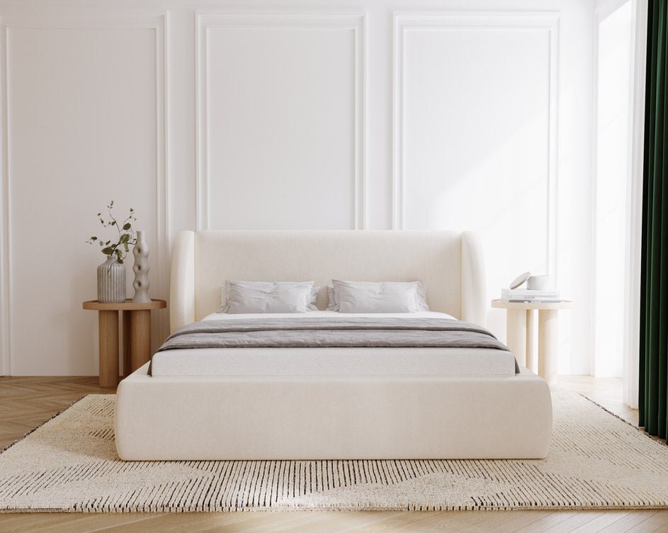 Luxuriöses Samt Polsterbett Monaco mit Integriertem Stauraum – Modernes Designerbett