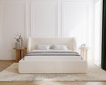 Lade das Bild in den Galerie-Viewer, Luxuriöses Samt Polsterbett Monaco mit Integriertem Stauraum – Modernes Designerbett
