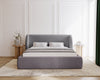 Luxuriöses Samt Polsterbett Monaco mit Integriertem Stauraum – Modernes Designerbett